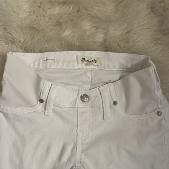 Madewell White Maternity Skinny Jeans - Picture 4 of 5